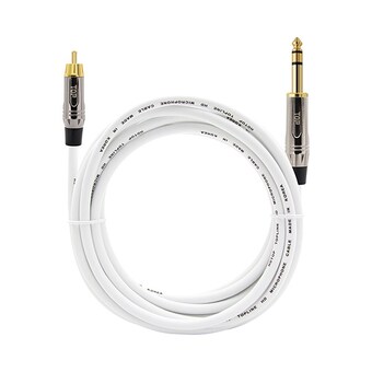 탑라인에이치디 HDTOP RCA to 5.5mm 스테레오 MM <b>메탈</b>화이트 케이블