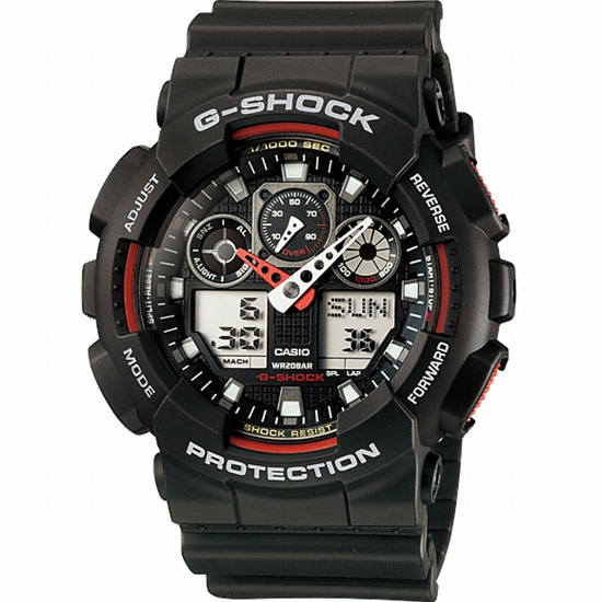 G-SHOCK 빅페이스 GA-100-1A4_이미지