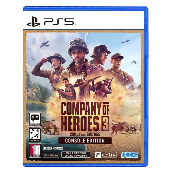 컴퍼니 오브 히어로즈 3 한글판 PS5, 패키지디스크_이미지