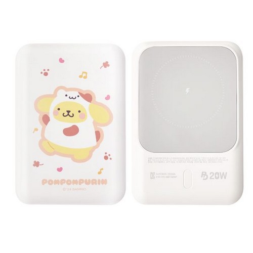 디지털벤투스  20W 폼폼푸린 맥세이프 보조배터리 PT-MBT5000P 5000mAh