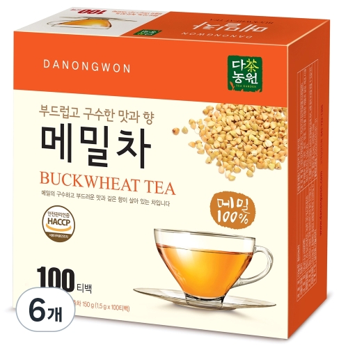 다농원 메밀차 구수한맛 1.5g 100개입 (6개)_이미지