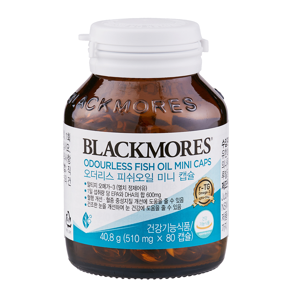 블랙모어스 오더리스 피쉬오일 미니캡슐 510mg 80캡슐 (3개)_이미지