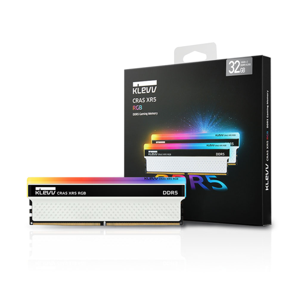 ESSENCORE KLEVV DDR5-6200 CL40 CRAS XR5 RGB 패키지 (32GB(16Gx2))_이미지