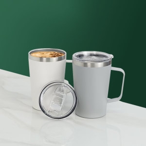 에버튼하우스 테이블 304 스텐 머그 450ml 보온보냉 이중머그컵 16OZ 텀블러 슬라이드뚜껑_이미지