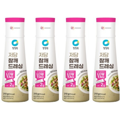 청정원 저당 참깨 드레싱 310g (4개)_이미지
