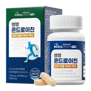 셀트리온스킨큐어 이너랩 쌩쌩 콘드로이친 상어 연골 1500 맥스 60정
