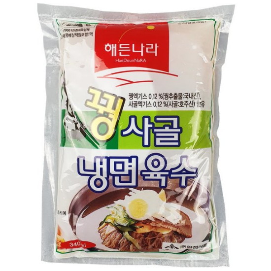 해든나라 꿩 사골 냉면육수 340ml이미지입니다. 누르면 해당 게시물로 새창이동합니다.