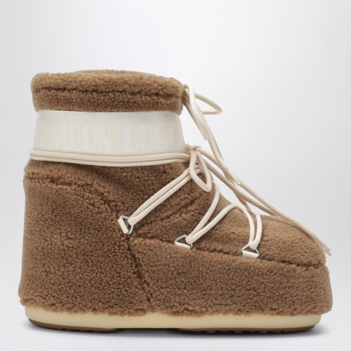 ������ MOON BOOT Icon Low boot in camel teddy fabric 80D1409700PL/XL_MOONB-..