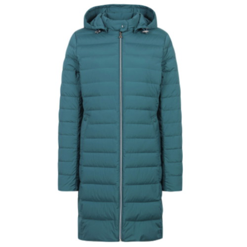 올포유 경량 후드 롱 구스 다운 점퍼 AWDJM9101 (904, 터키블루)_이미지