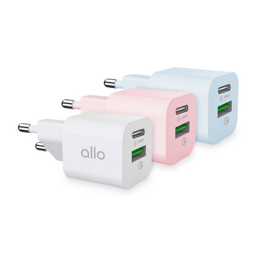 알로코리아 PD PPS 30W 2포트 GaN 도트 미니 충전기 UC230GPD