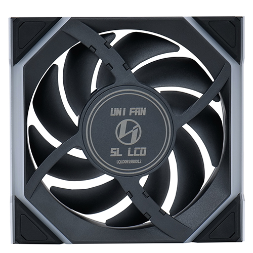 리안리 UNI FAN SL Wireless LCD 120 리버스 (3팩, 블랙)_이미지