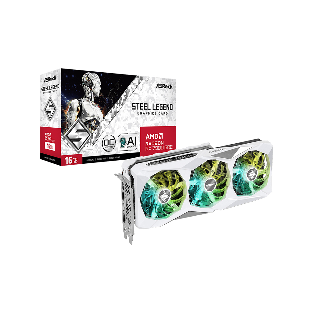 ASRock 라데온 RX 7900 GRE 스틸레전드 OC D6 16GB 대원씨티에스