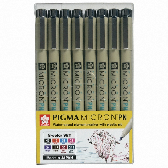 사쿠라 피그마 마이크론 PN 세트 (8색x2개)_이미지