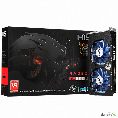 HIS 라데온 RX 480 IceQ X2 OC D5 4GB