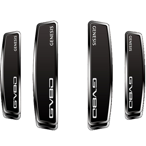 DXSOAUTO 블랙 쉴드 엠블럼 도어가드 (GV80)