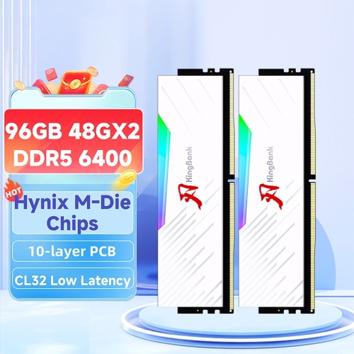 닉스 <b>KINGBANK</b> DDR5 8GB 16GB 32GB 4800 5600 6000 6400MHZ 듀크 데스크탑 메모리 288PI..