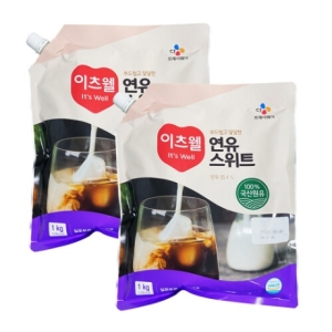 CJ프레시웨이 이츠웰 연유스위트 1kg 2개