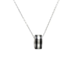 다니엘웰링턴 목걸이 DW00400307 여성 실버 블랙