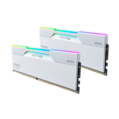 ESSENCORE KLEVV DDR5-6000 CL30 CRAS V RGB WHITE 패키지 중고 (32GB(16Gx2))_이미지
