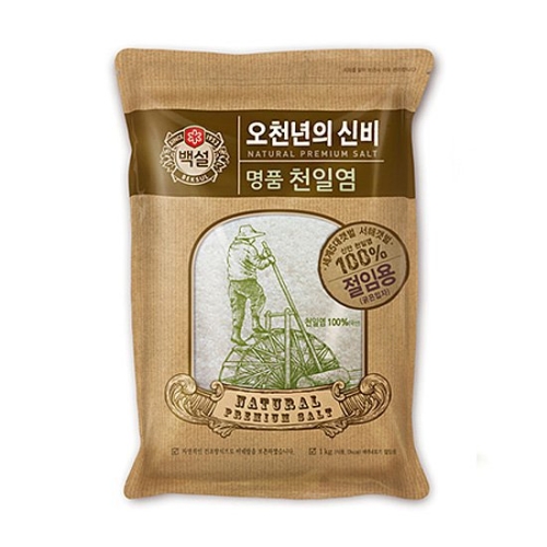 백설 오천년의 신비 명품 천일염 굵은입자 1kg (1개)_이미지