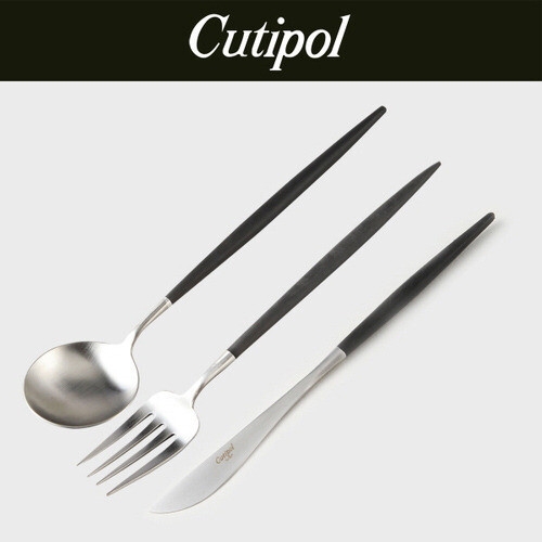 큐티폴 고아 블랙 3종 디너 커트러리세트이미지입니다. 누르면 해당 게시물로 새창이동합니다.