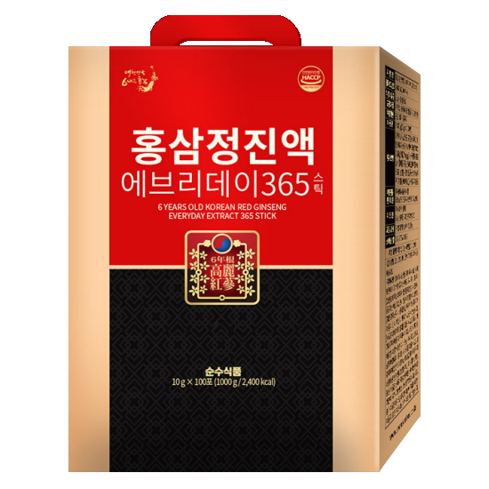순수식품 홍삼정 진액 에브리데이 365 10g 100포 (4개)