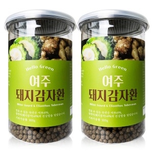 헬로우그린 국내산 여주 돼지감자환 300gX2 통 총600g_이미지