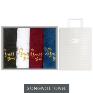 송월타월 프리미엄 추석 선물세트 (4장)