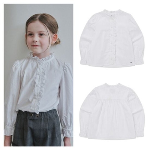 빈 BEEN12 BZ54BL01WT 화이트 프릴 블라우스PG_이미지