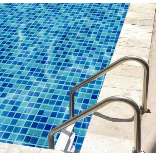 유니디자인 유리 모자이크타일 5mm 믹스 08 블루 (1장, 30cm x 30cm)_이미지