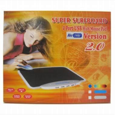 AVERZONE 마우스패드 AVER 4P USB허브 마우스패드_이미지