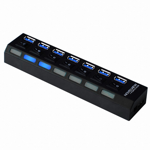 노벨뷰 7포트 USB 3.0 유전원 허브 (NB307P)_이미지