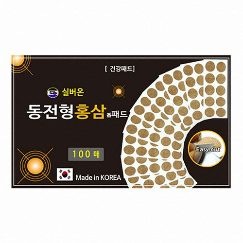 다나제약 실버온 동전형 홍삼 패드 100매 (4개)_이미지