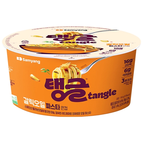 삼양식품 탱글 갈릭오일 파스타 큰컵 100g (1개)