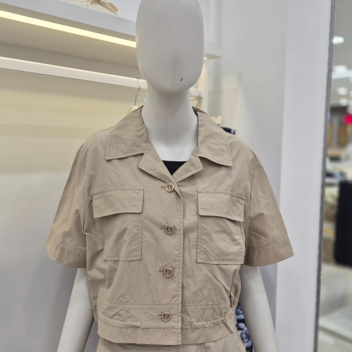 숏기장 밑단 스트링 반팔 자켓 CAFU5-WJK211_JK 전주김제점