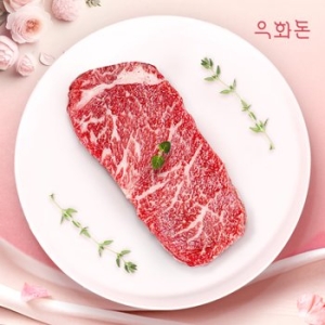 우화돈 1++(No8,9) 암소한우 채끝 스테이크(2.5cm) 300g_이미지