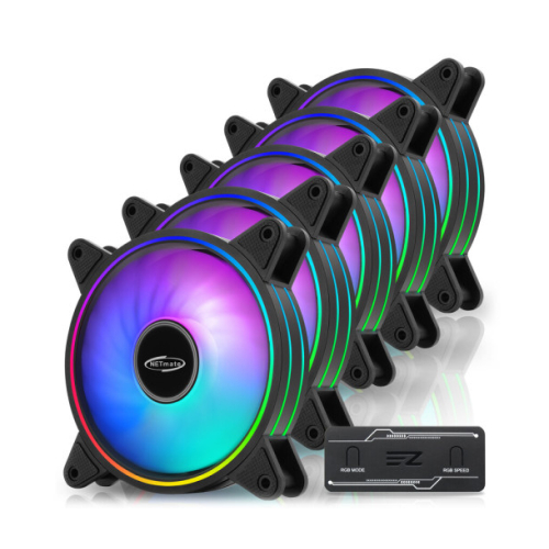 NETmate Moonlight ARGB PWM (컨트롤러/5팩, 블랙)