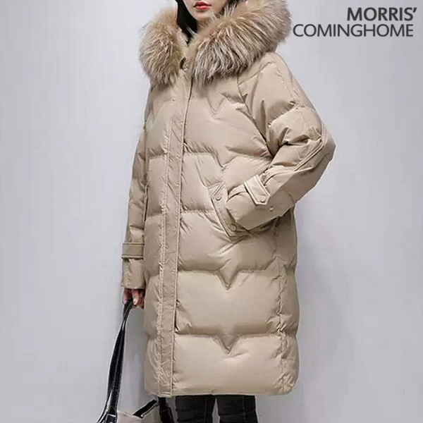 리얼라쿤 후드 다운 점퍼 M2212PD012D