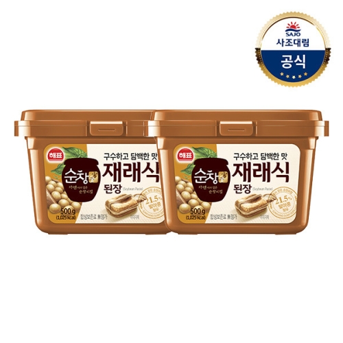 사조대림 해표 순창궁 재래식 된장 500g (2개)