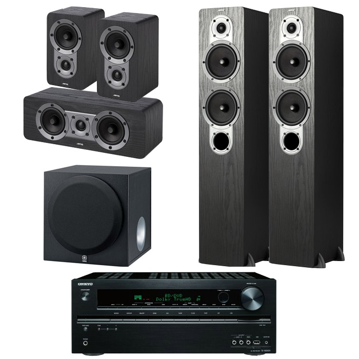 야모 S426 5.1채널 + 온쿄 AV리시버 (TX-NR509, YST-SW012)