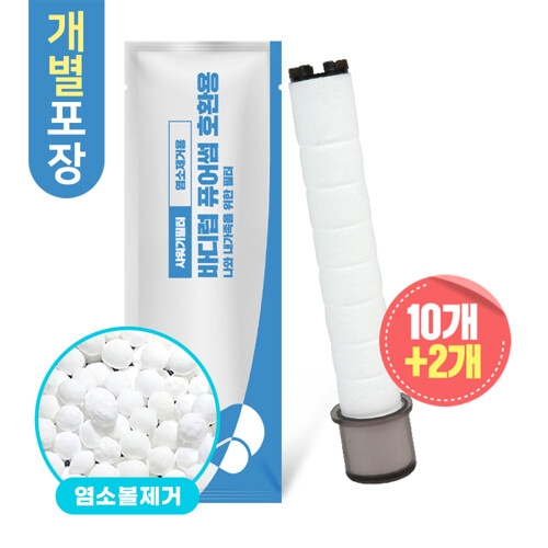 퓨어썸 샤워기 녹물제거 호환필터 10개+2