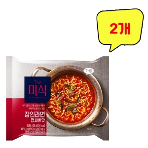 하림 The 미식 장인라면 맵싸한맛 135g (2개)