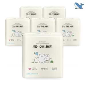 춤추는고래 대용량 입는 오버나이트 팬티형 7P 6팩 /42매