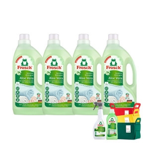 프로쉬 석류 고농축 세탁세제 1.5L 4개 + 섬유유연제 750ml + 펠트바스켓