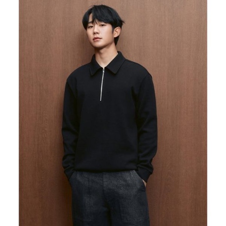 마인드브릿지 카라 하프집업 맨투맨 MXTS6102_이미지