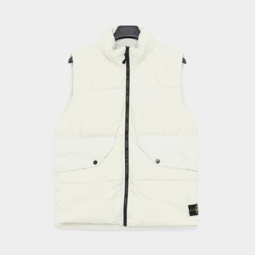 스톤아일랜드 스톤키즈 와펜로고 크랭클랩스 패딩 조끼 남아 자켓 8116G012_이미지