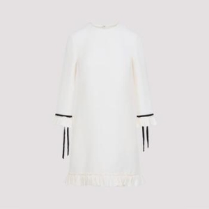 발렌티노 Valentino Virgin Wool Mini Dress 60234A03 AVORIO A AVORIO