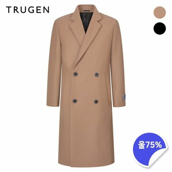 트루젠 캐시미어혼방 더블버튼 롱 모직코트 TG9W0-MCL510_이미지