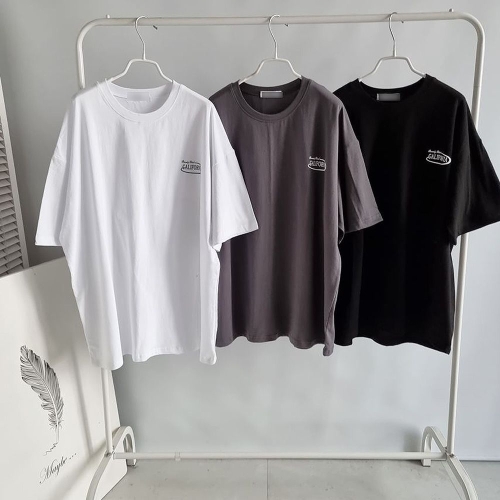 빅사이즈라운드티 P203L504 캘리앞뒤나염오버롱티 NS