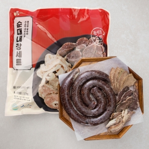 장충동왕족발 찰순대 1kg + 내장 모둠 500g 세트 1세트_이미지